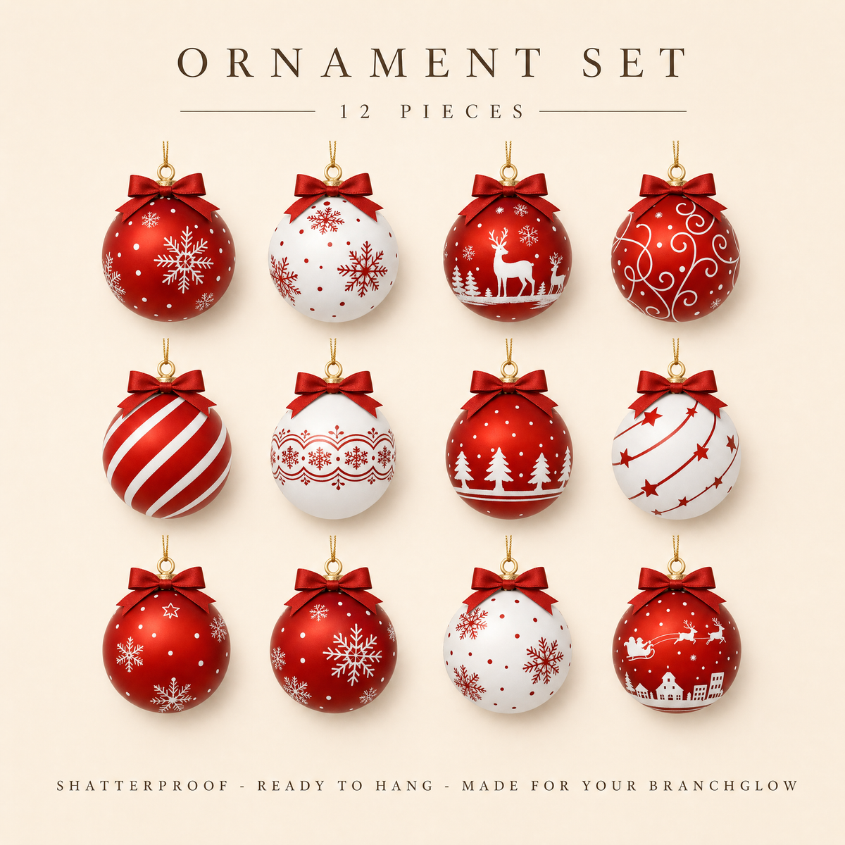 Ornament Set 12 Pieces